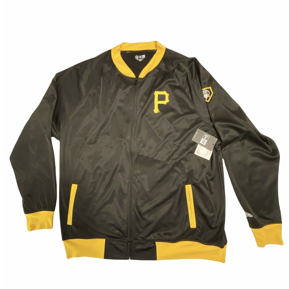 Men's NEW ERA Pittsburgh Pirates Track Jacket Genuine MLB Merchandise 3XL